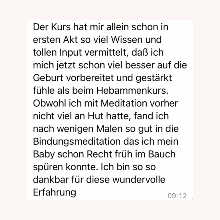 Dein Hypnobirthing online Geburtsvorbereitungskurs für eine natürliche selbstbestimmte Geburt dank mentaler Geburtsvorbereitung
